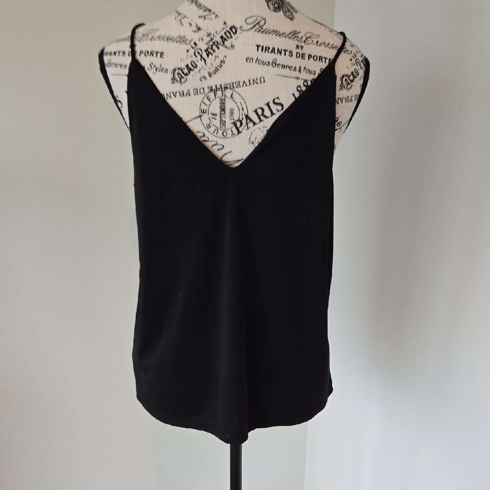 Elegant Black Women's Tank Top - Picture 4 of 5